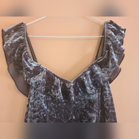 NWOT AEO Mauve Velvet Mini Dress 💜 🌴 - Picture 2 of 10